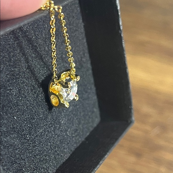 Moissanite 1 ct Gold Necklace - Picture 8 of 10